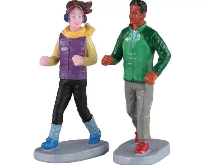 Lemax 02921 - Autumn Jog, Set Of 2 - Figurines