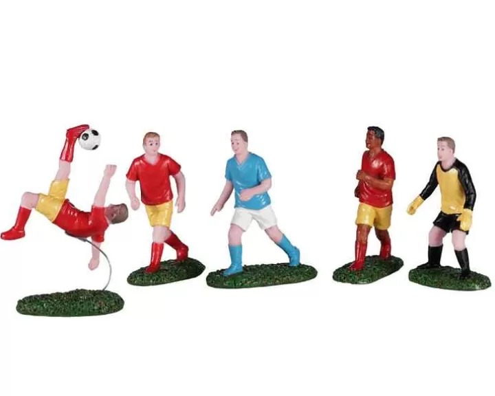 Lemax 02961 - Playing Soccer, Set Of 5 - Figurines