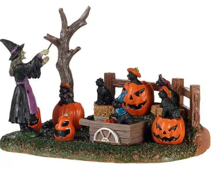 Lemax 03505 - Frightful Feline Choir - Spooky Town Accessories