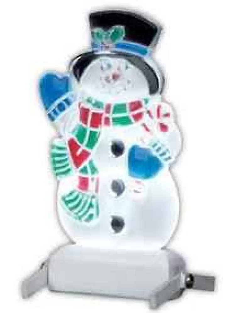Lemax 04242 - Yard-Light Snowman, B/O (4.5V) - Christmas Village Accessories