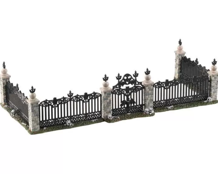 Lemax 04713 - Bat Fence Gate, Set Of 5 - Spooky Town Accessories