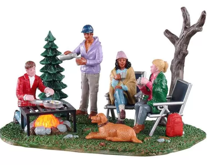 Lemax 04728 - Camping Couples, Battery-Operated (4.5-Volt) - Table Pieces