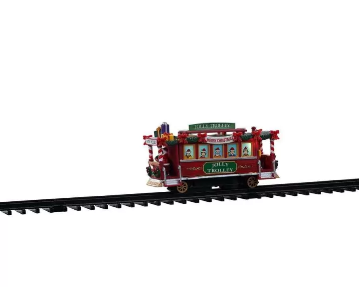 Lemax 04738 - Jolly Trolley, Battery-Operated (4.5-Volt) - Trains & Vehicles