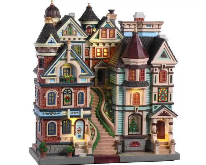 Lemax 05617 - Houses On A Hill, Battery-Operated (4.5-Volt) - Facades