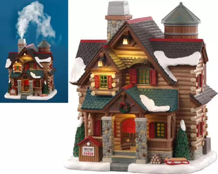 Lemax 05641 - Chestnut Cabin, With 4.5-Volt Adaptor - Vail Village