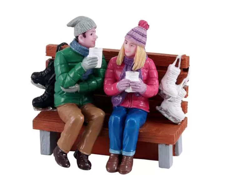 Lemax 12046 - Hot Cocoa Drinkers - Christmas Village Figurines