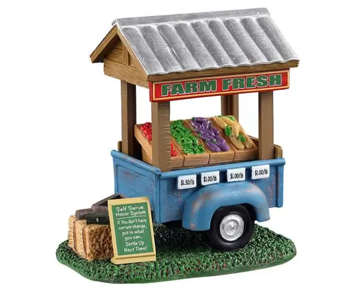 Lemax 13565 - Farm Fresh Vegetable Trailer - Table Pieces