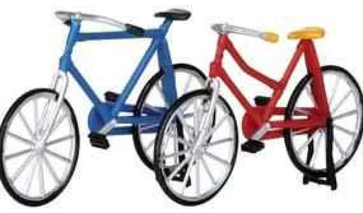 Lemax 14377 - Bicycles, Set Of 2 (Self-Stand) - Christmas Village Misc. Accessories