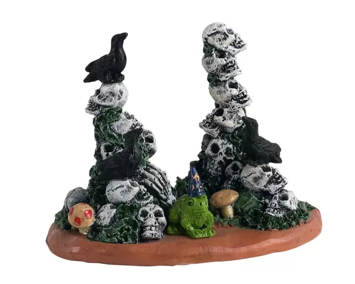 Lemax 14830 - Skull Cairns - Spooky Town Accessories