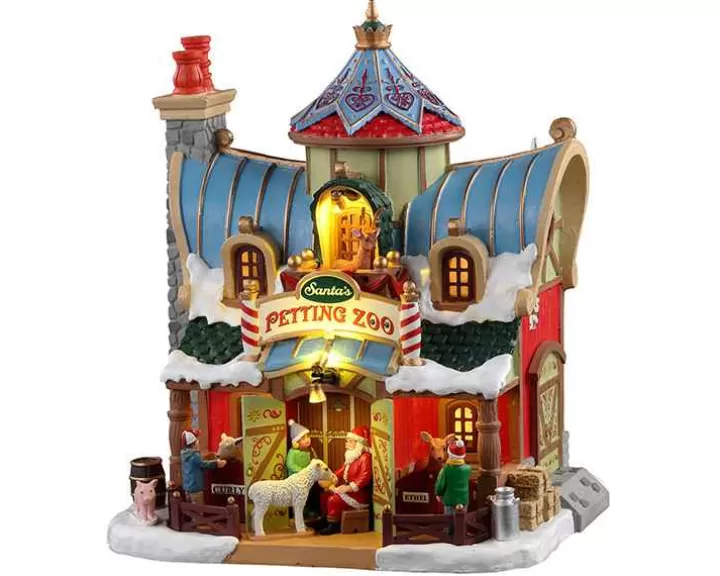 Lemax 15792 - Santa's Petting Zoo, Battery-Operated (4.5V) - Santa's Wonderland