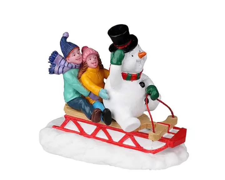 Lemax 22119 - Sledding With Frosty - Christmas Village Figurines