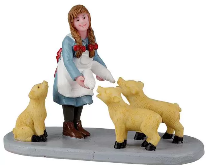 Lemax 22126 - Lunchtime For Piglets - Christmas Village Figurines