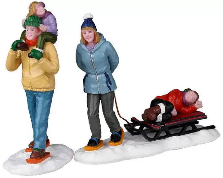 Lemax 22148 - Long Day Snowshoeing, Set Of 2 - Christmas Village Figurines