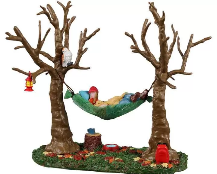 Lemax 23593 - Camping Hammock Buddy - Christmas Village Table Pieces