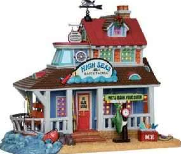 Lemax 25361 - High Seas Bait & Tackle - Plymouth Corners Christmas Houses & Buildings
