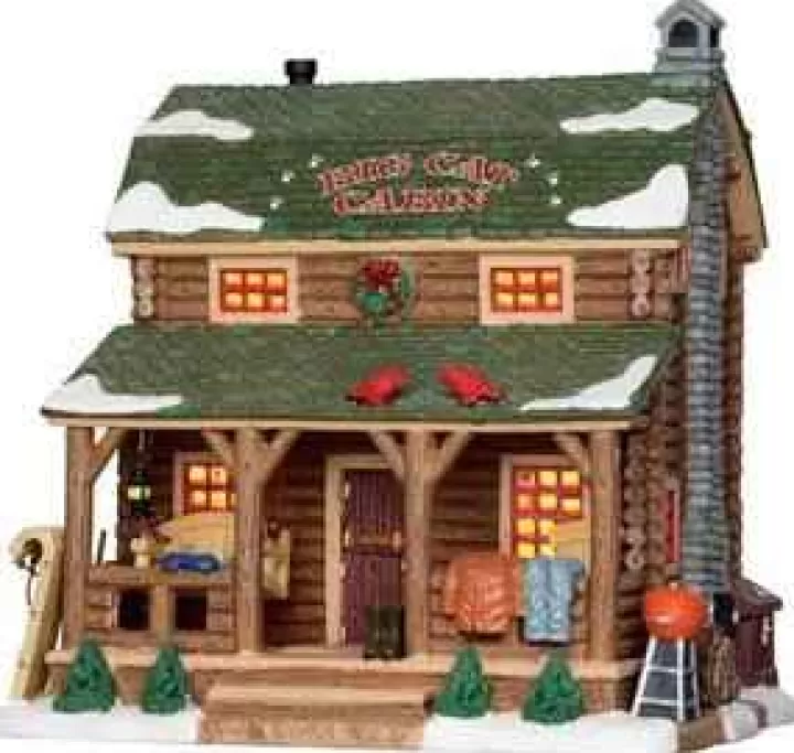 Lemax 25389 - Big Cat Cabin - Vail Village Christmas Houses & Buildings