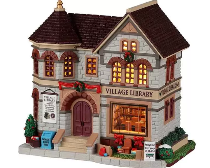 Lemax 25889 - Village Library - Caddington Village Christmas Houses & Buildings