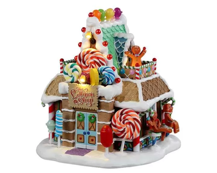 Lemax 25950 - The Lollipop Shop, Battery-Operated (4.5-Volt) - Sugar N Spice Houses