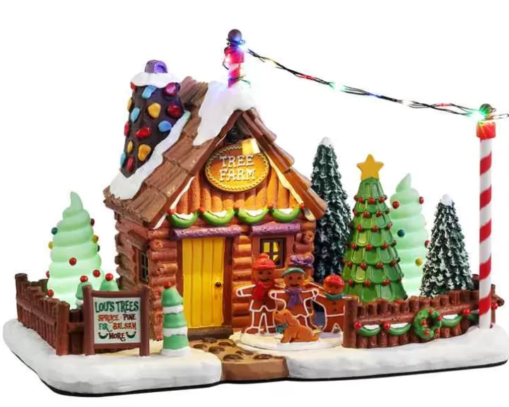 Lemax 25951 - Lou's Tree Farm, Battery-Operated (4.5-Volt) - Sugar N Spice Houses