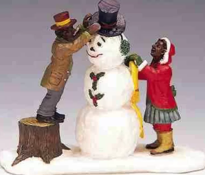 Lemax 32732 - Dressing Mr. Snowman - Christmas Village Figurines