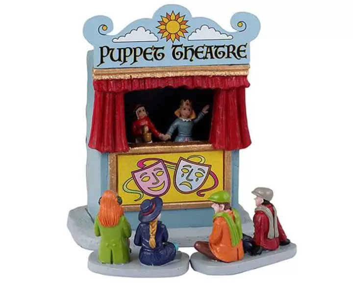 Lemax 33619 - Puppet Theatre, Set Of 3 - Table Pieces