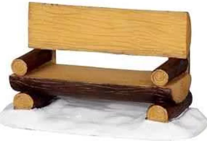 Lemax 34617 - Log Bench - Christmas Village Misc. Accessories