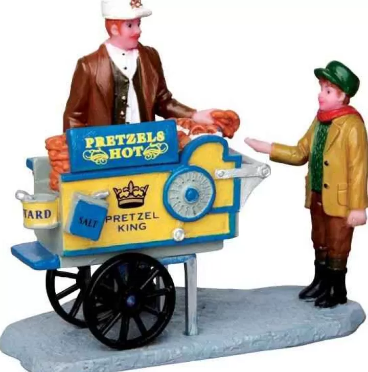 Lemax 42238 - Pretzel King Pretzel Cart - Christmas Village Figurines