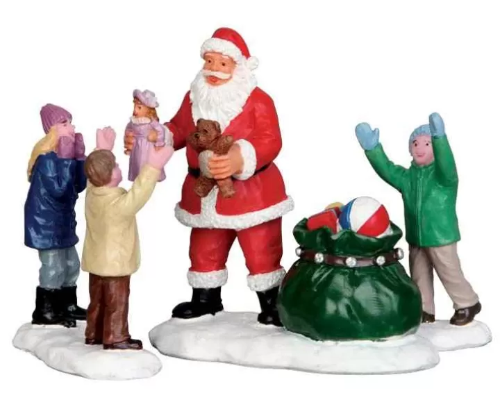 Lemax 52318 - It's Santa!, Set Of 3 - Christmas Figurines