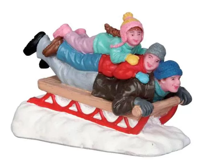 Lemax 52329 - Sledding With Dad - Christmas Figurines