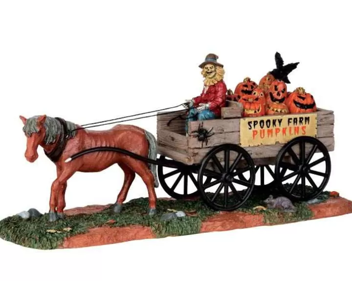 Lemax 53203 - Pumpkin Wagon - Spooky Town Accessories