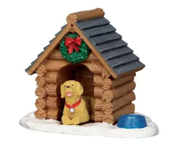 Lemax 54943 - Log Cabin Dog House - Misc. Accessories