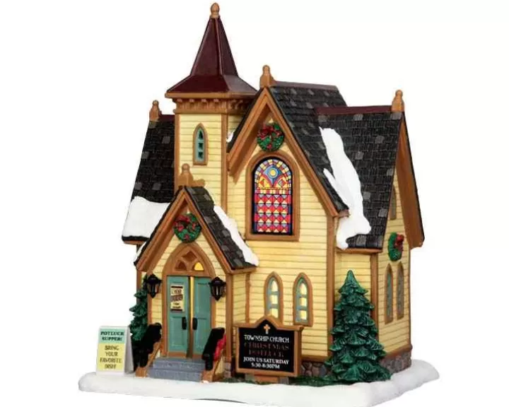 Lemax 55960 - Church Potluck Supper - Caddington Village Christmas Houses & Buildings