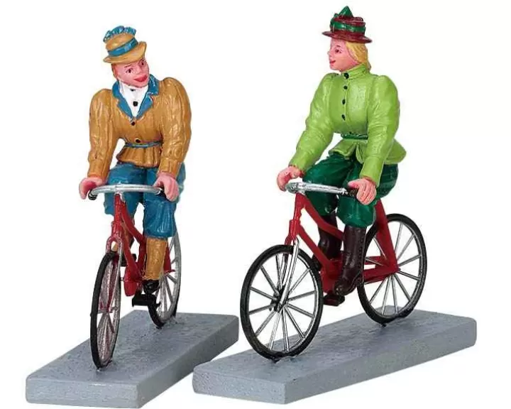 Lemax 72514 - Bloomers And Bicycles, Set Of 2 - Figurines