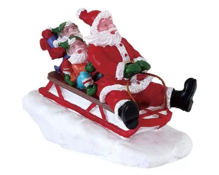 Lemax 72549 - Sledding With Santa - Figurines