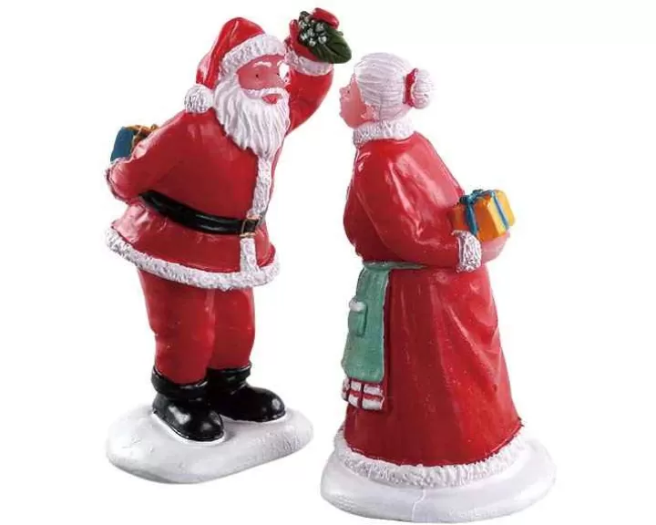 Lemax 72550 - Under The Mistletoe, Set Of 2 - Figurines