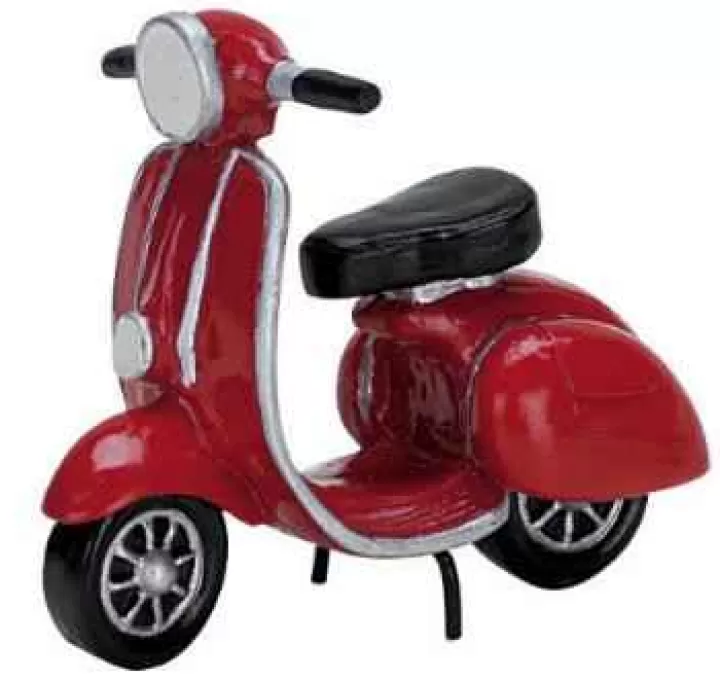 Lemax 74610 - Red Mopeds - Christmas Village Misc. Accessories