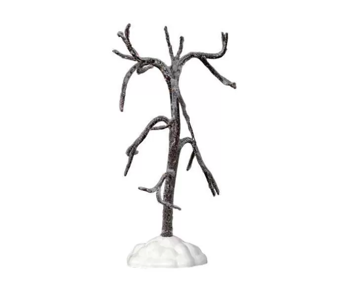 Lemax 74654 - Fiber Iced Tree, Large, Battery-Operated (3V) - Christmas Village Trees