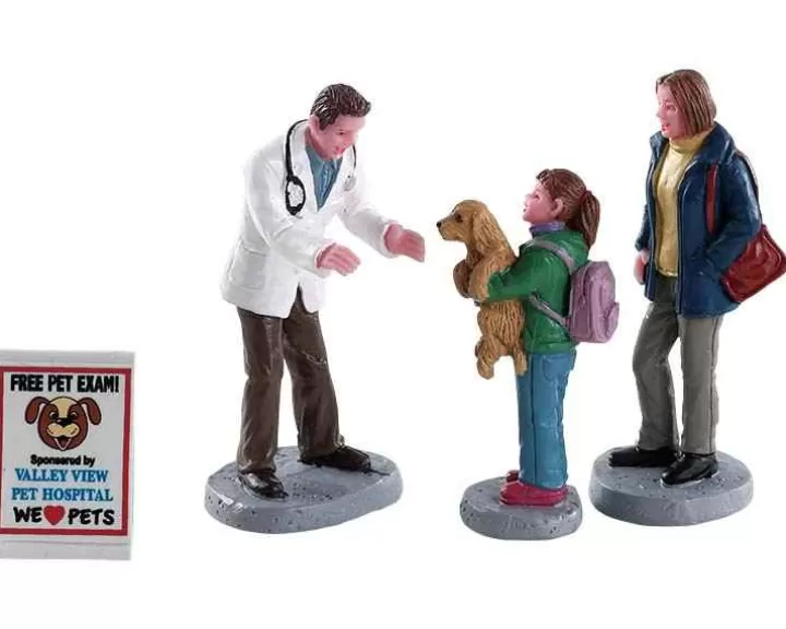 Lemax 82578 - Charley The Vet, Set Of 4 - Figurines