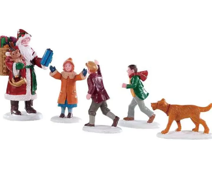 Lemax 92745 - Papa Christmas!, Set Of 5 - Figurines