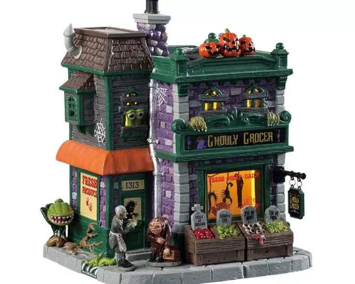 Lemax 95458 - Ghouly Grocer - Spooky Town Houses