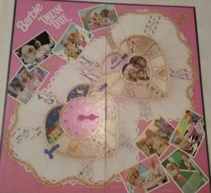 Vintage Board Games Barbie Dream Date - Golden