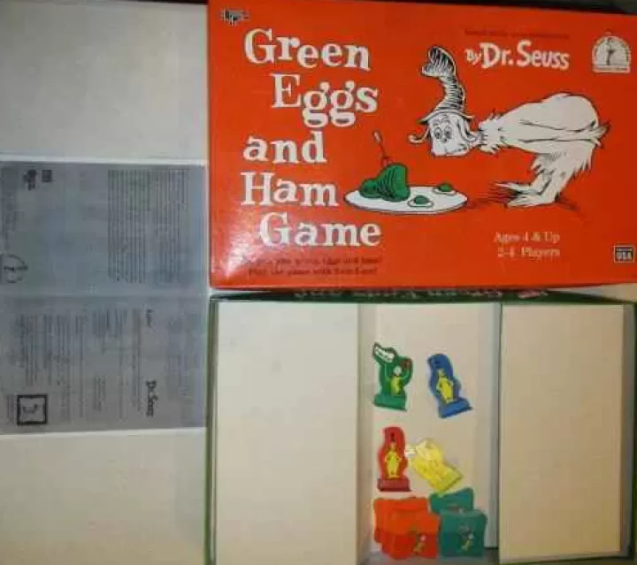 Vintage Board Games Green Eggs & Ham - Xeroxed Instructions - University Games