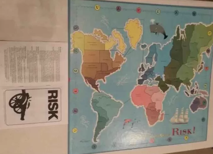 Vintage Board Games Risk - 1968 Edition With Wooden Armies - Parker Brothers