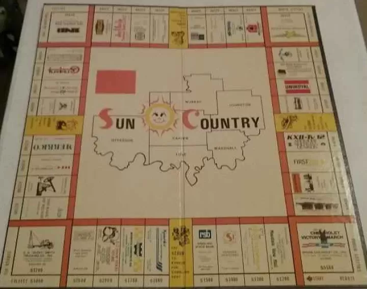 Vintage Board Games Sun Country - Heritage Press